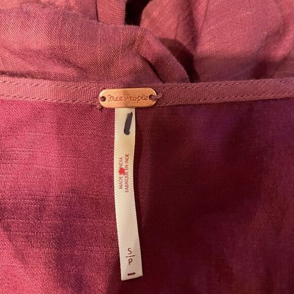 NEW Free People Weila Romper plum Floral Embroidered size S - Picture 12 of 12